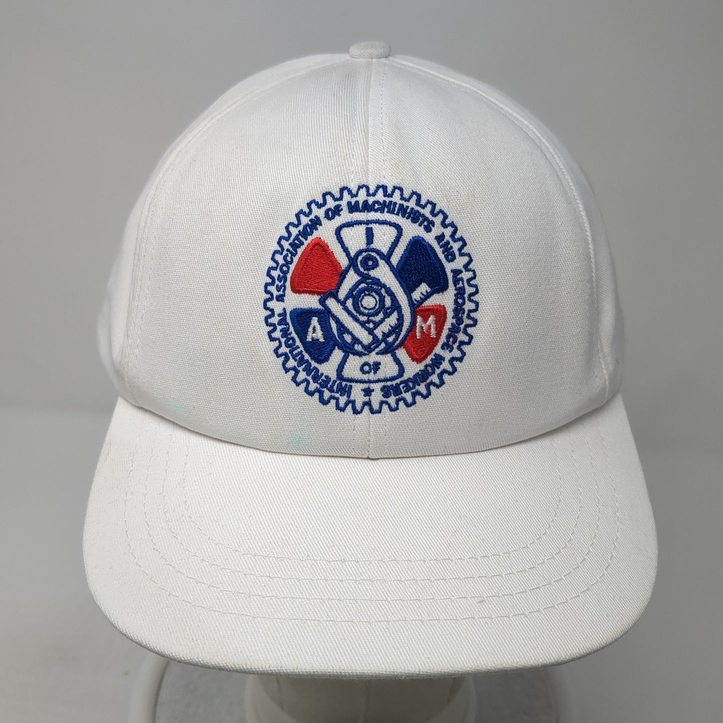 International Association of Machinists & Aerospace Snapback Hat White One Size