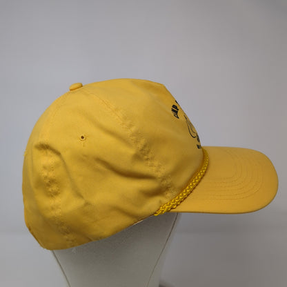 Cap St. Maur Snapback Hat Yellow One Size Adjustable 6 Panel Rope KC Caps