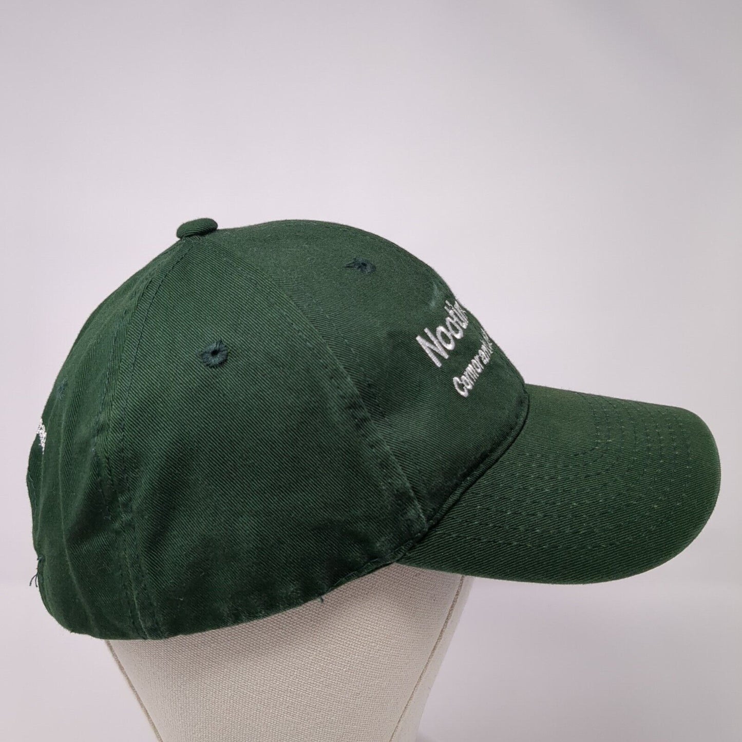 Nootin Resort Strapback Hat Green One Size Adjustable Embroidered