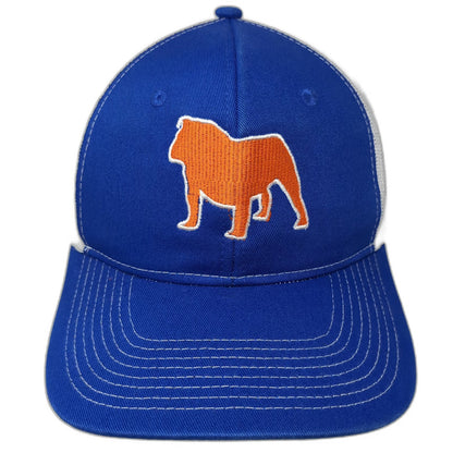 Port Authority Blue White Orange Trucker Hat One Size Bulldog Snapback Law Firm