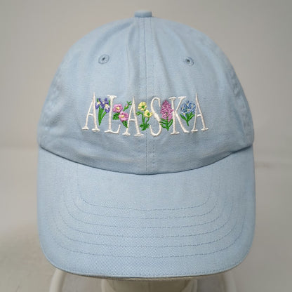 Tongass Trading Co Baseball Cap Blue One Size Alaska Floral Embroidery Hat