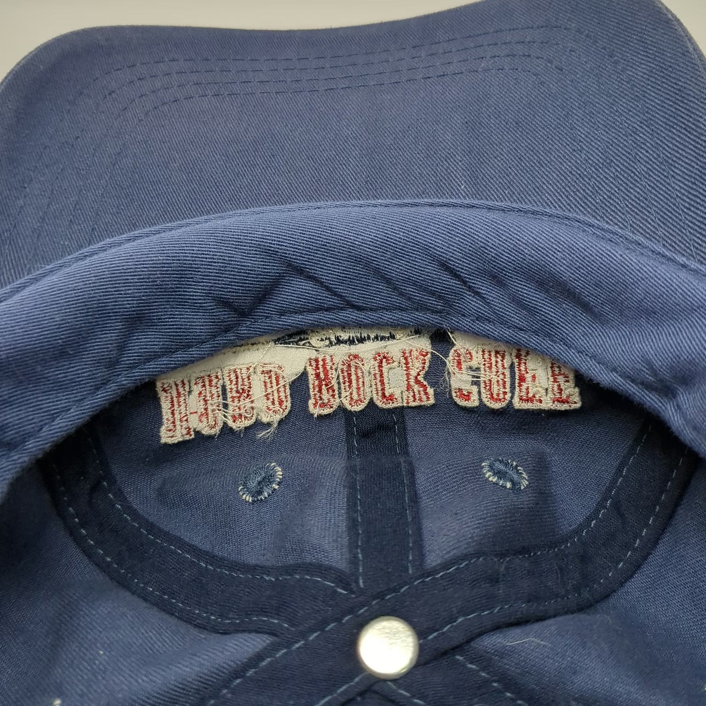 Hard Rock Cafe Salt Lake City Baseball Cap Blue Red White One Size Hat Slideback