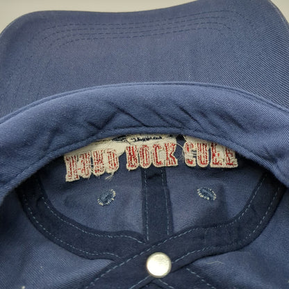 Hard Rock Cafe Salt Lake City Baseball Cap Blue Red White One Size Hat Slideback