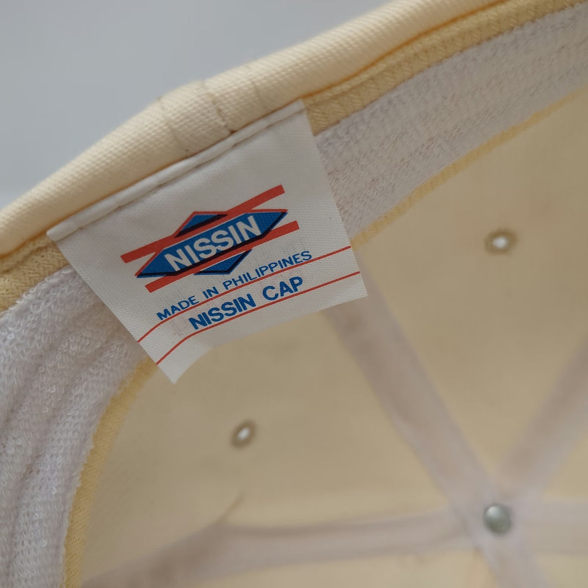 Nissin 5 Panel Beige One Size TCT Trans Continental Transport Rope Hat Slideback