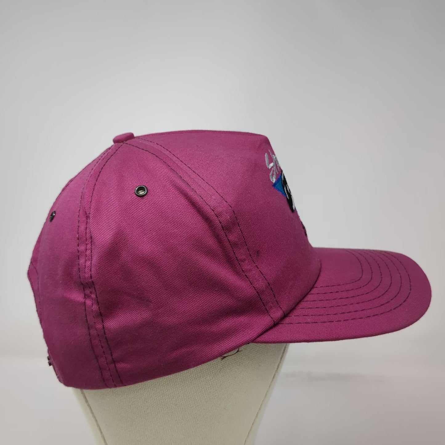 5 Panel Pink SeaWorld Shamu Orca Killer Whale Made in USA Snapback Hat Vintage