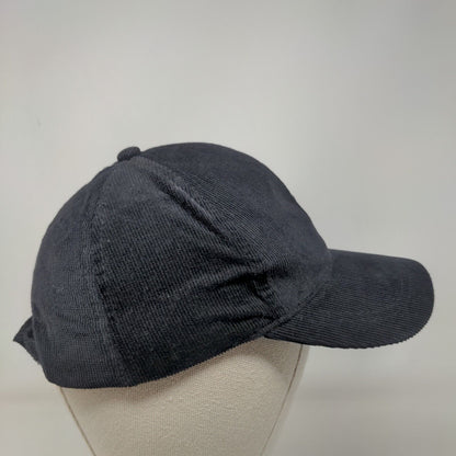 Gertex Strapback Hat Black Size 4-6x Adjustable Vented Holes 6 Panel Blank