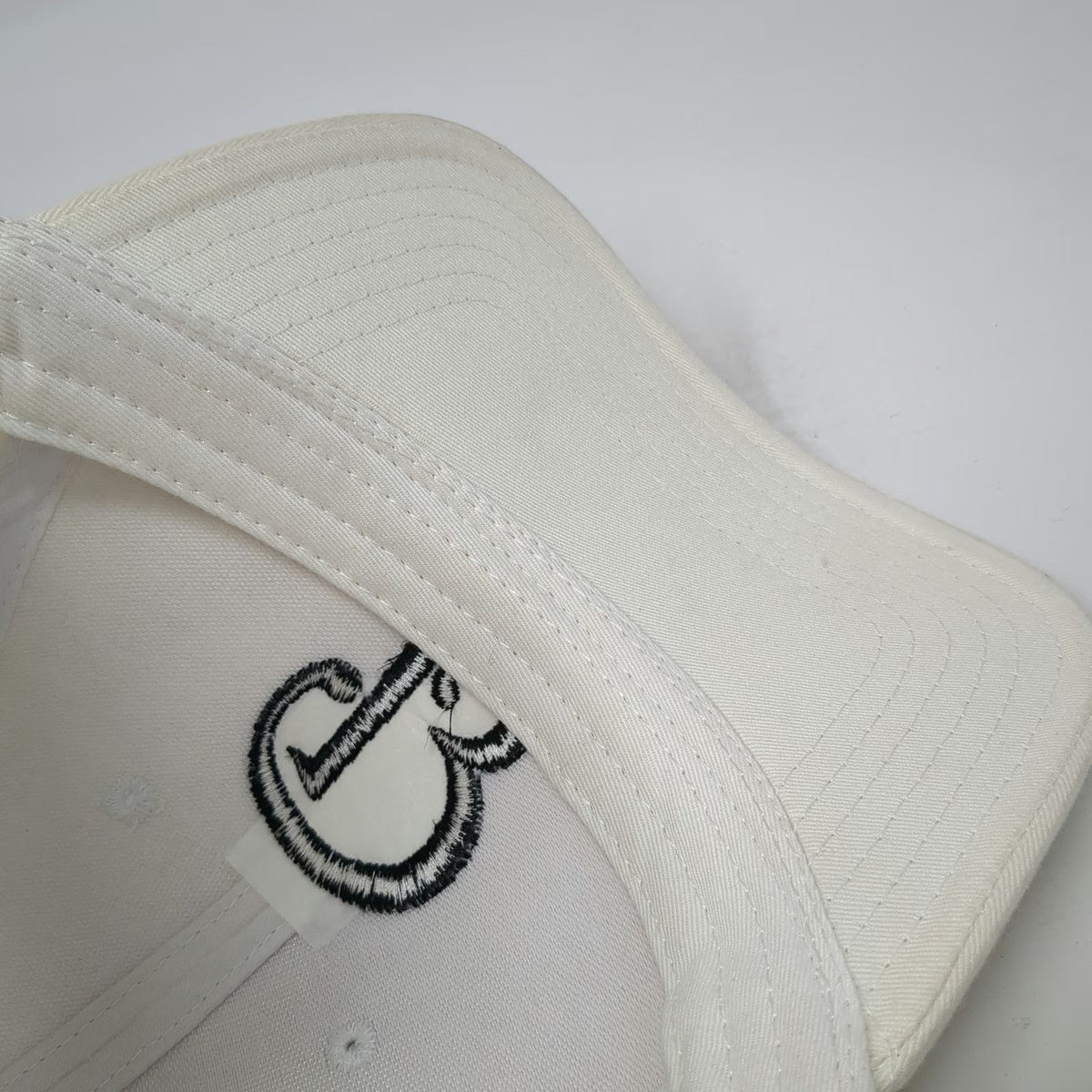 Otto Beechcraft Baseball Cap White One Size Slideback Side Logo 100% Cotton Hat