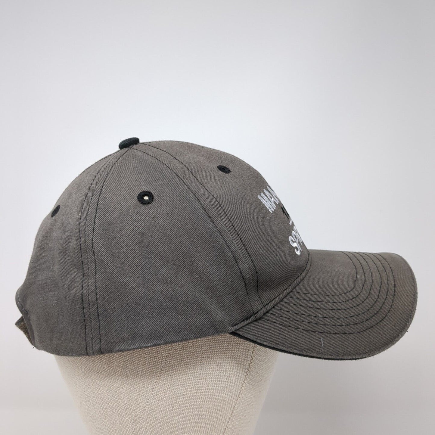 Manitou Spring 1872 Strapback Hat Gray One Size Adjustable Embroidered Jhats