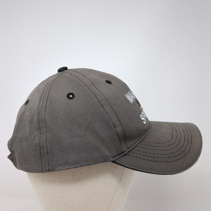 Manitou Spring 1872 Strapback Hat Gray One Size Adjustable Embroidered Jhats