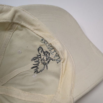 Montana Slideback Baseball Cap Beige One Size Adjustable Embroidered 6 Panel