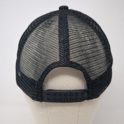 Baja California Sur Whale Snapback Trucker Hat Black One Size Mesh Back
