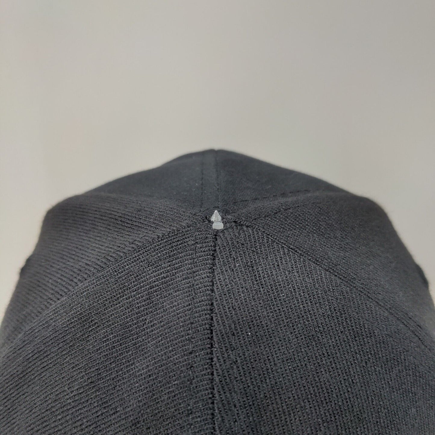 Menards Men's Fitted Hat Black Stretch Embroidered #15 Logo Acrylic Blend