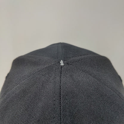 Menards Men's Fitted Hat Black Stretch Embroidered #15 Logo Acrylic Blend