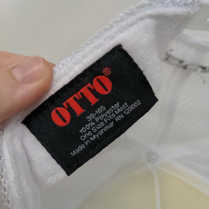 Lotus OK Let's Mahj Snapback Mesh Back Rope Trucker Hat White OSFM Otto