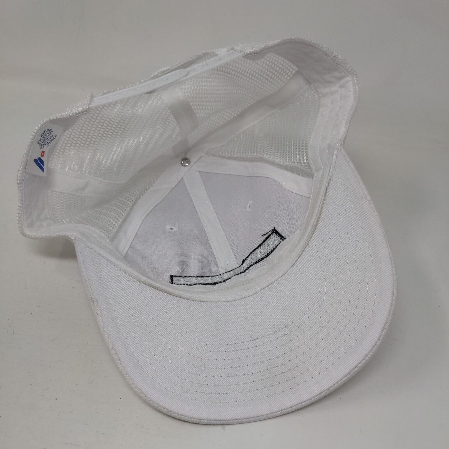 Sam Hunt Snapback Mesh Back Trucker Hat White OSFA Embroidered 6 Panel
