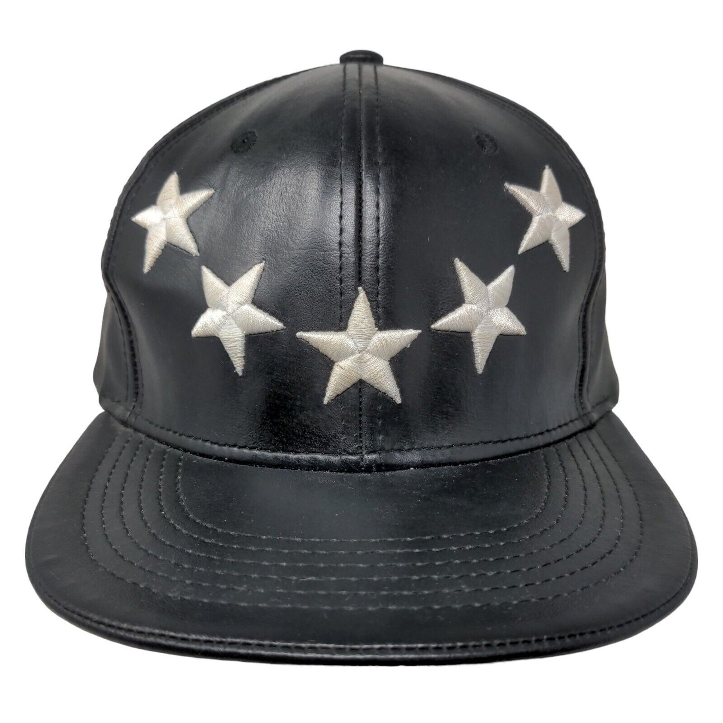 Hatco Men's Slideback Hat Black Adjustable 100% Polyurethane Stars