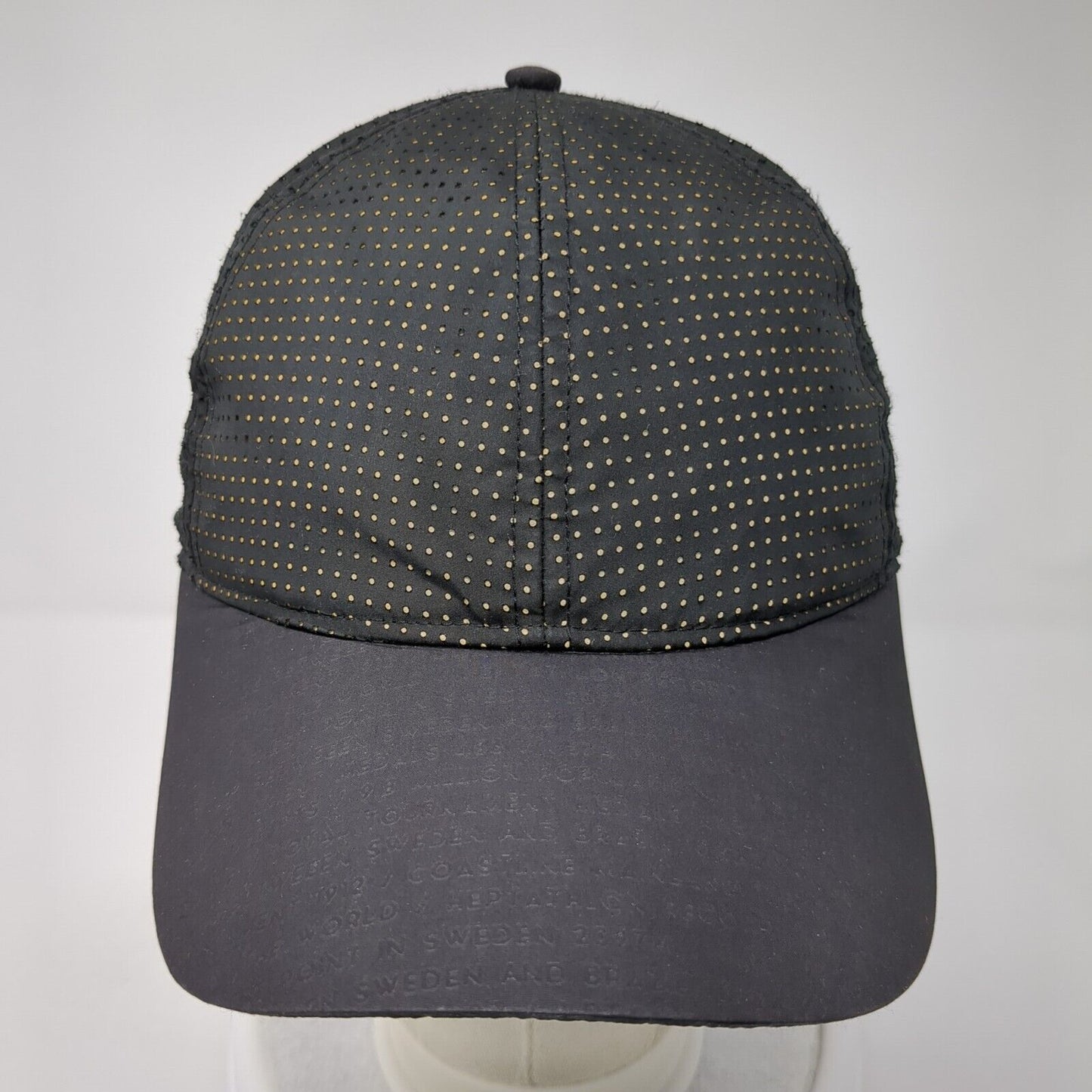 H&M Slideback Hat Black One Size Adjustable Breathable Mesh 6 Panel Polyester
