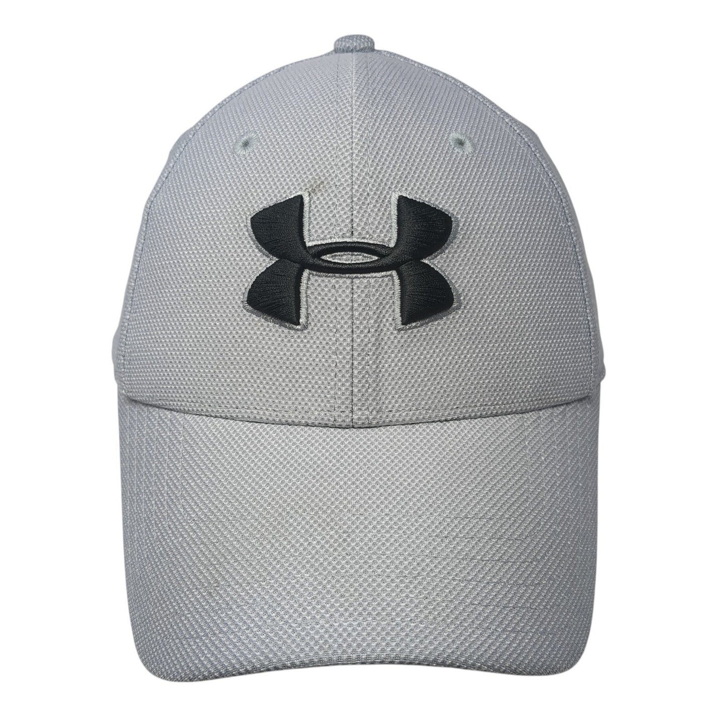 Under Armour Fitted Baseball Cap Gray Large Lightweight Embroidered 6 Panel