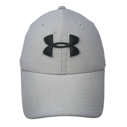 Under Armour Fitted Baseball Cap Gray Large Lightweight Embroidered 6 Panel