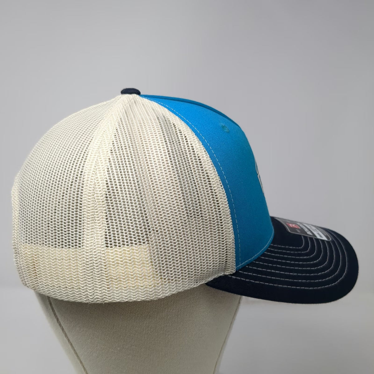 Richardson Trucker Hat Blue White One Size Danner 1932 Mountain Mesh Snapback