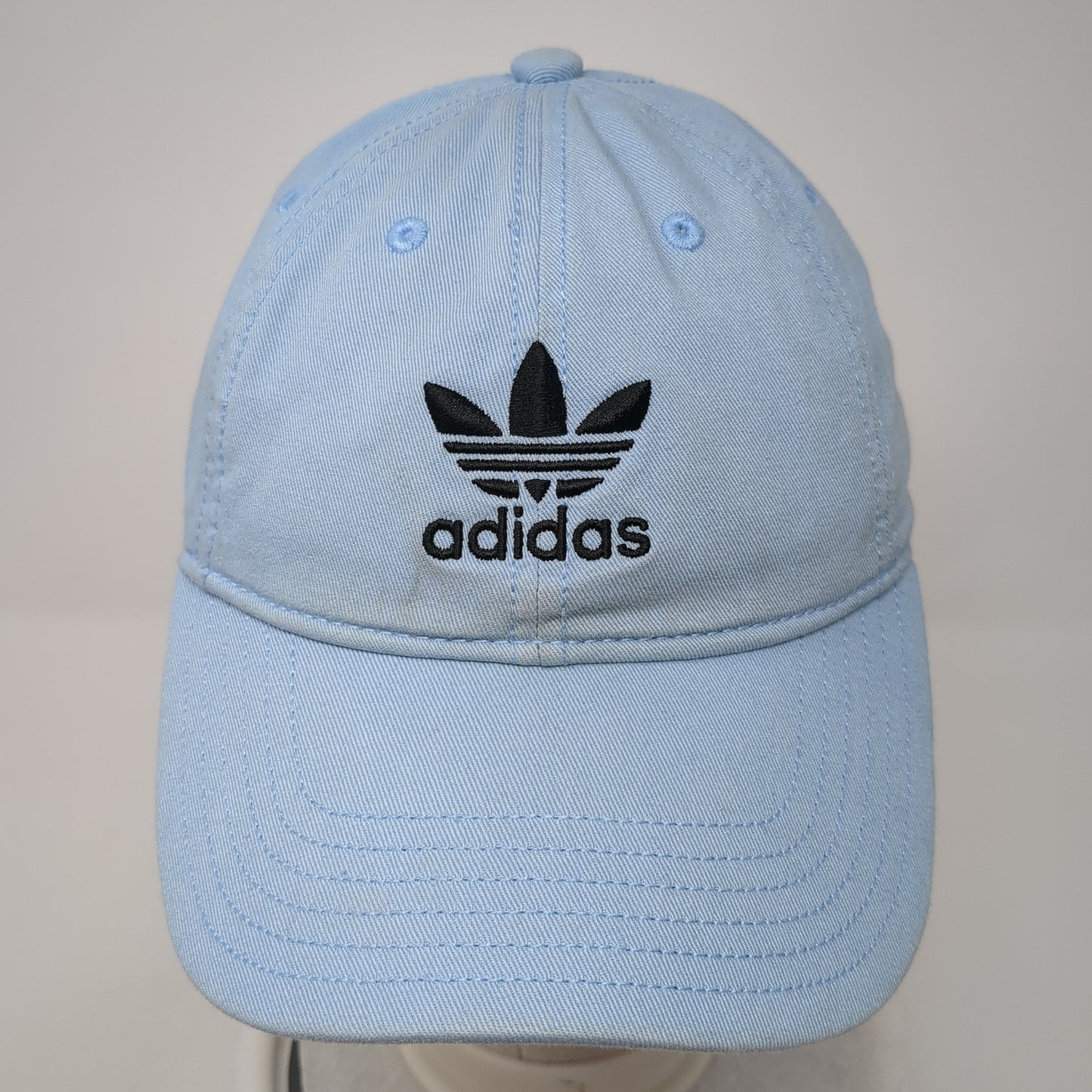 Adidas Trefoil Slideback Hat Blue One Size Embroidered Logo 6 Panel