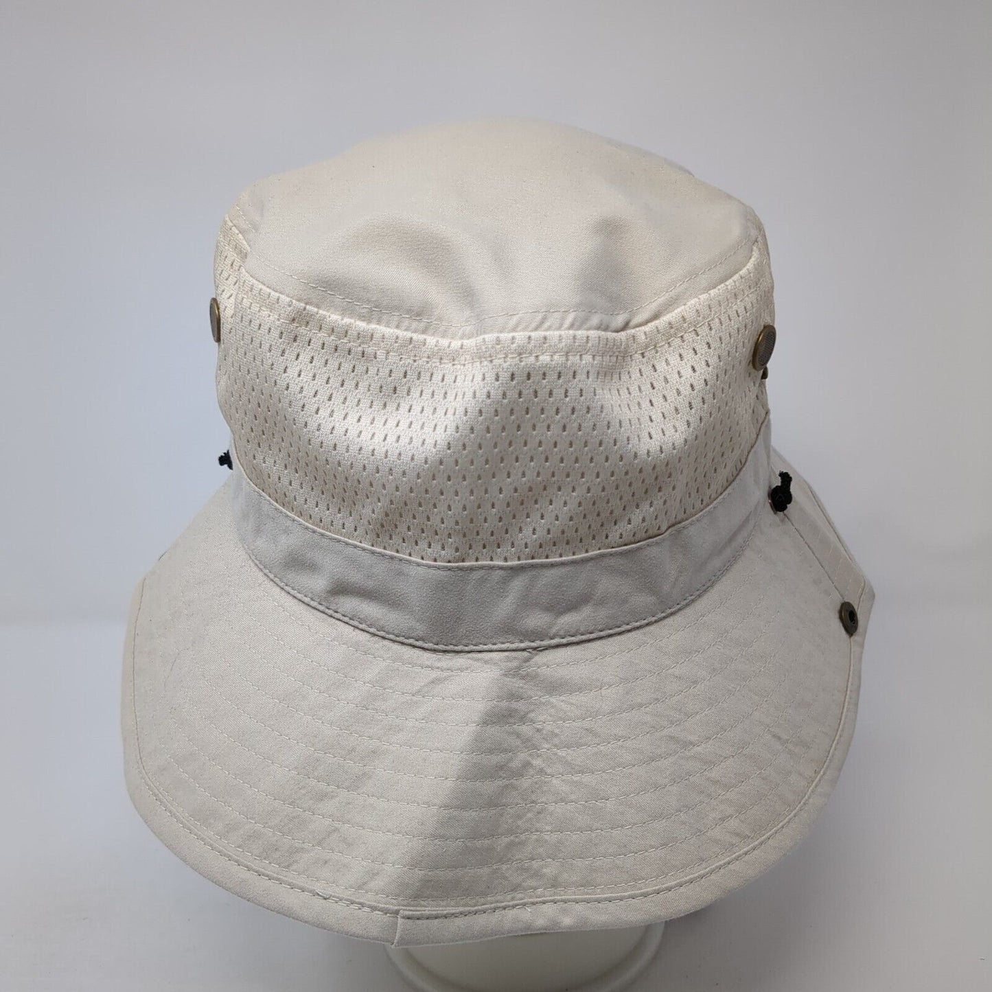 CSI Bucket Hat Tan One Size Adjustable Chin Strap Foldable Brim Outdoor