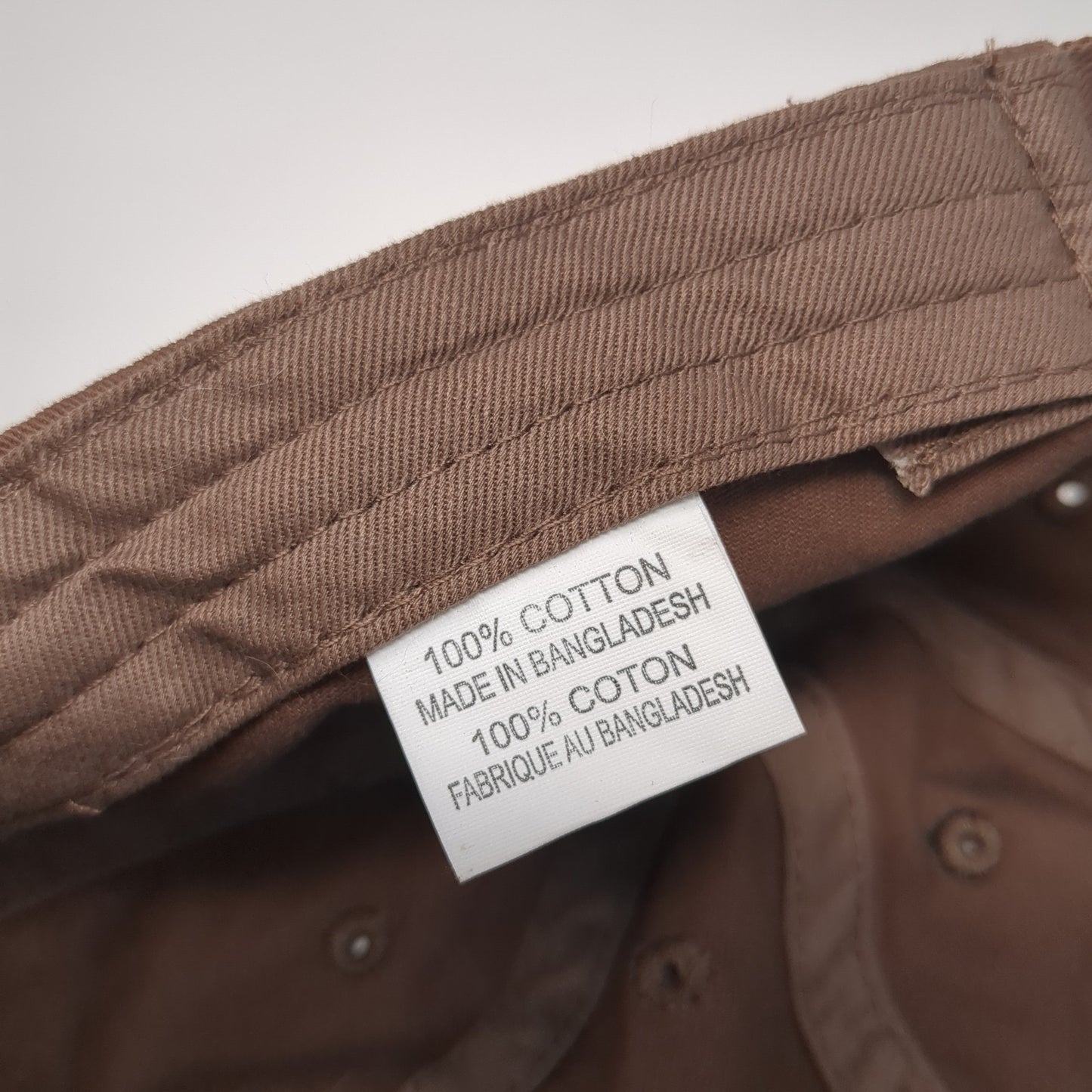 Chobani Flip Slideback Baseball Cap Brown One Size Adjustable 6 Panel Cotton