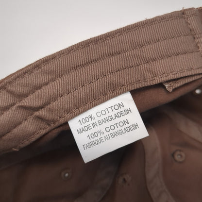 Chobani Flip Slideback Baseball Cap Brown One Size Adjustable 6 Panel Cotton