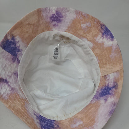 WAYF Bucket Hat Multicolor One Size Lightweight Flat Top Tie Dye Blank