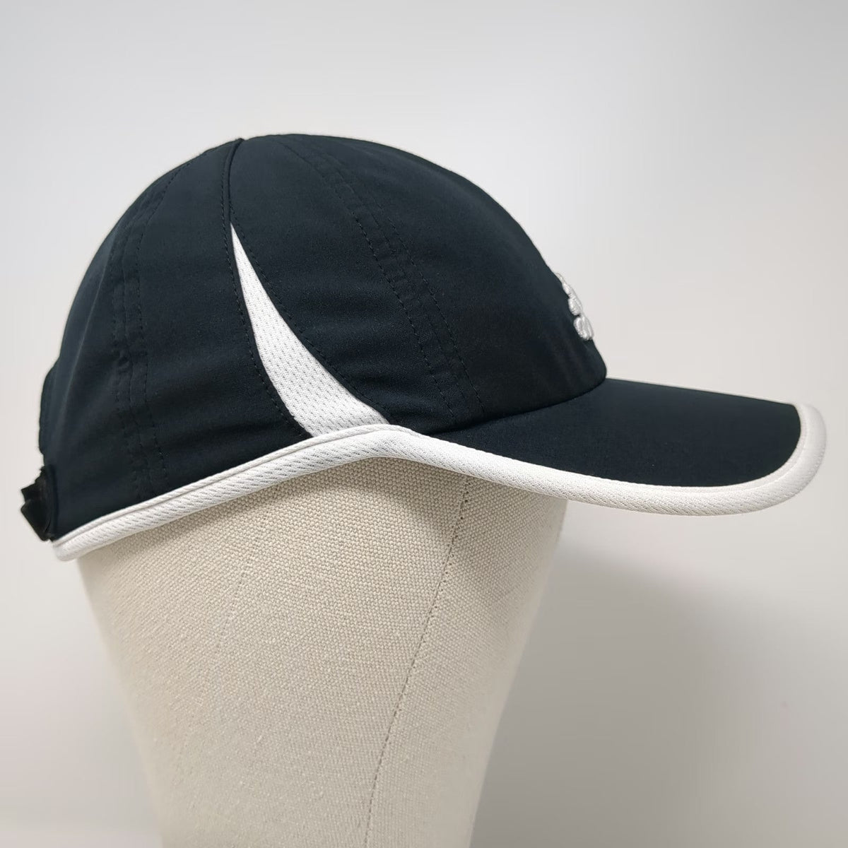 Adidas Baseball Cap Black One Size Aeroready Strapback Side Mesh Hat Sport