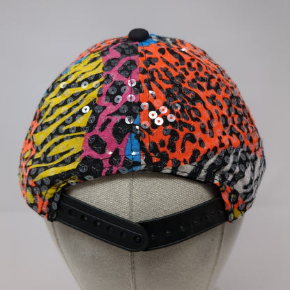 Girl Scouts Snapback Hat Multicolor OS Adjustable Embroidered Colorful Sequin