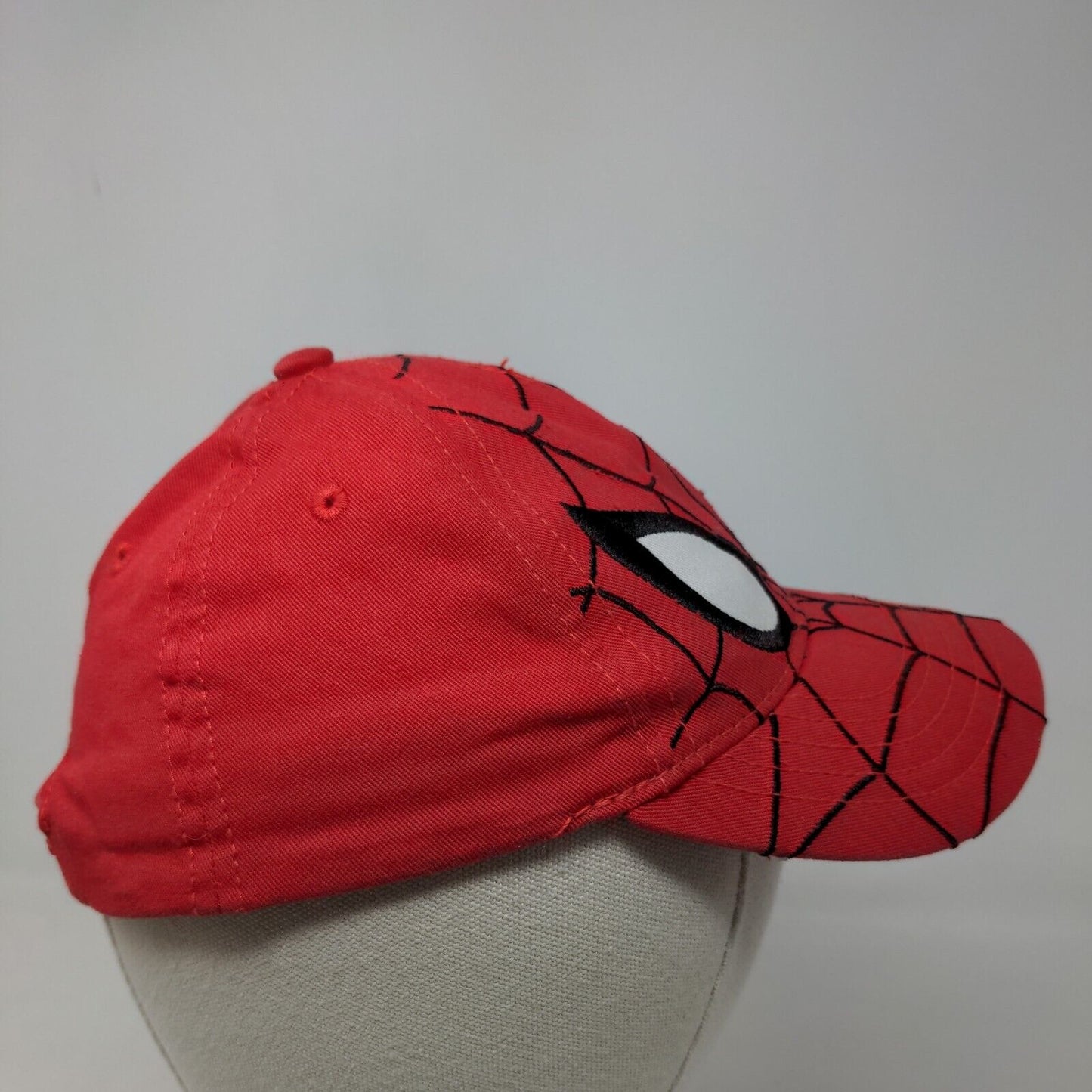 Ultimate Spiderman Boy's Snapback Hat Red Size M Embroidered Face Logo