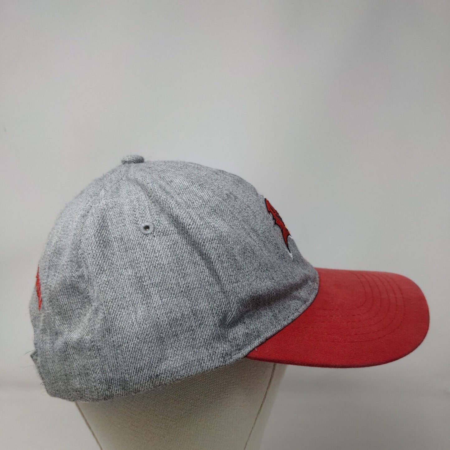 Tampa Bay Buccaneers Strapback Hat Gray Red Embroidered Logo Season Pass NFL