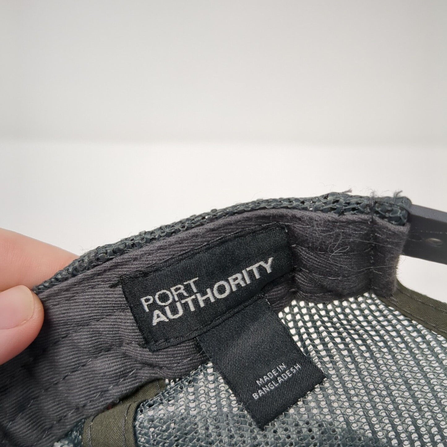 Letter N Snapback Mesh Back Trucker Hat Black One Size Embroidered