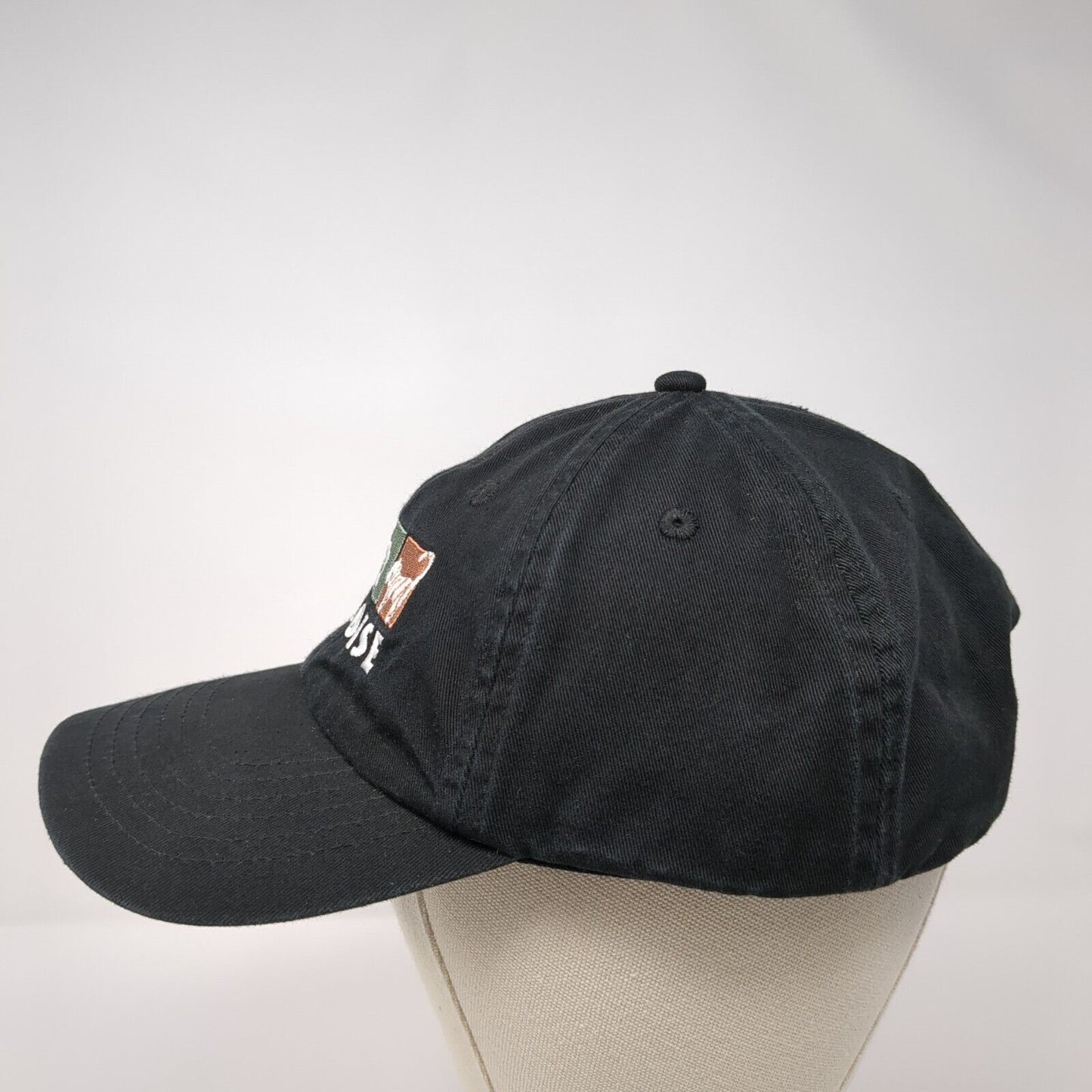 Zoo Boise Strapback Hat Black OSFA Solid Embroidered Royal Resortwear