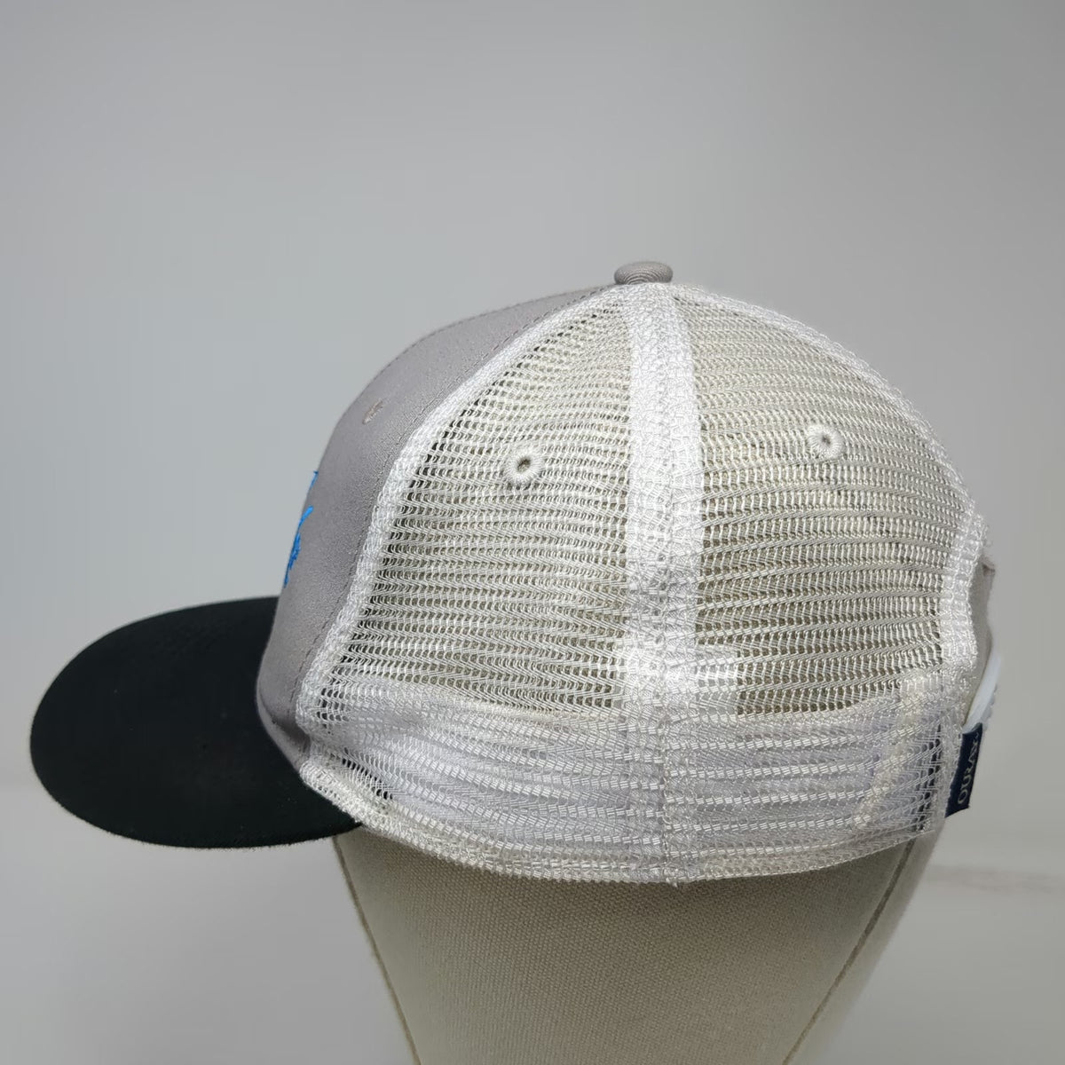Ouray Shore Lodge McCall Idaho Trucker Hat Gray White Black Mesh OSFM Snapback