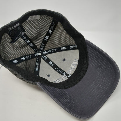 Kahn Steel Fitted Mesh Back Hat Gray M/L Stretch New Era 39Thirty