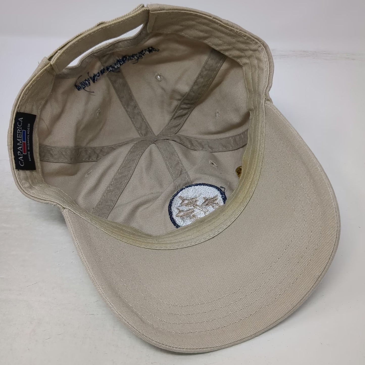 Cap America Baseball Cap Beige One Size Pima Air Space Museum Fighter Jet Hat