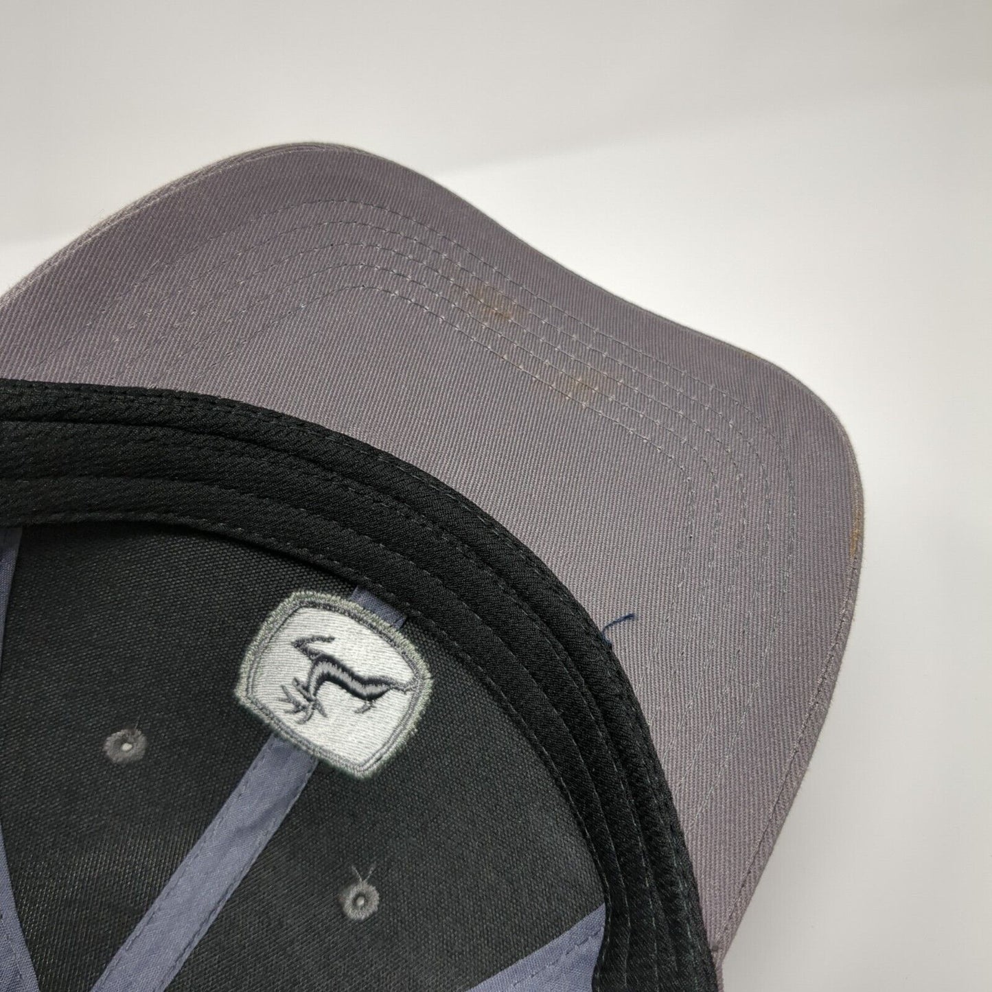 John Deere Low Profile Slideback Hat Gray OSFA Embroidered W/Tags