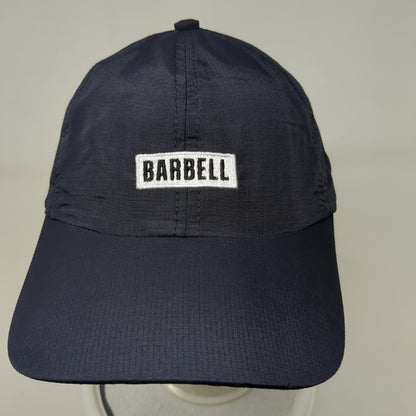 Barbell Strapback Hat Blue One Size Adjustable Embroidered 6 Panel