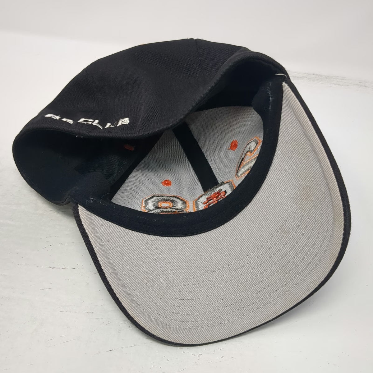 Idaho State Bengals NCAA The Game Cap Black Orange Gray Hat S Fitted QB Club 28