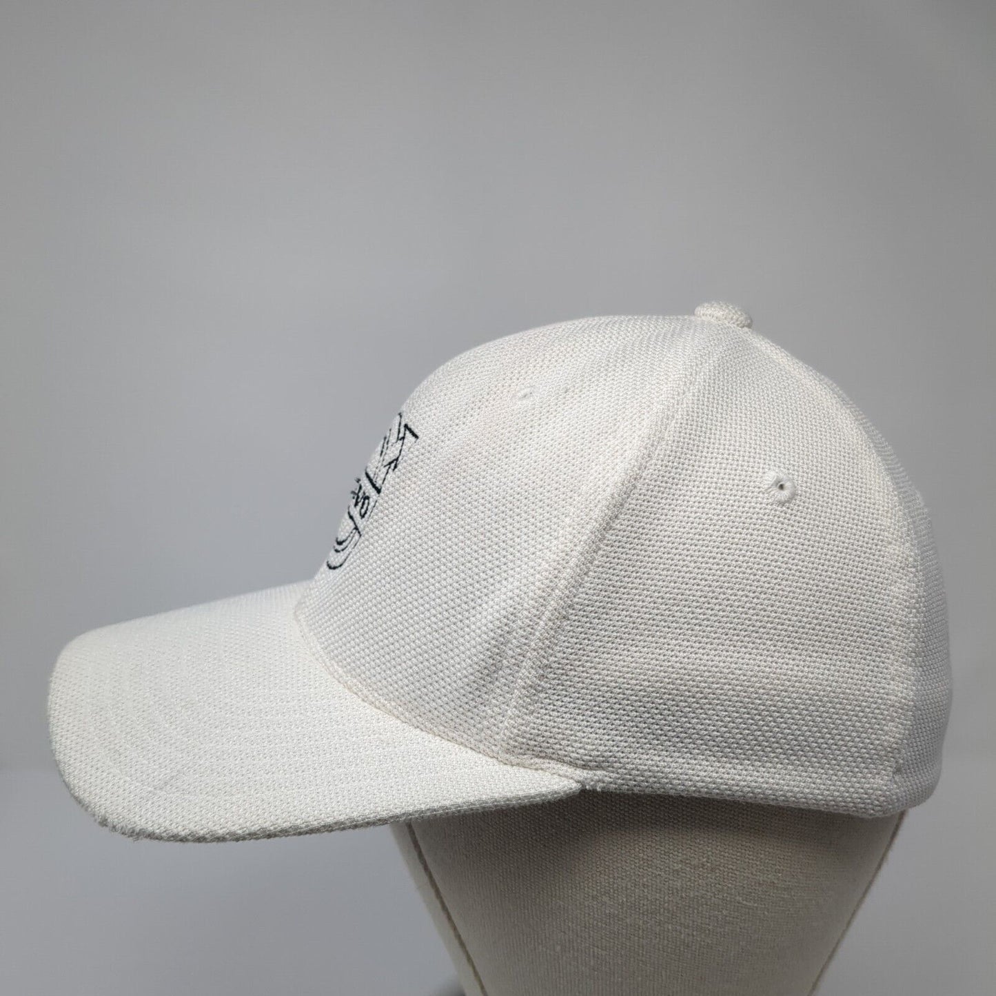 Volvo Fitted Hat White One Size Lightweight Embroidered Flexfit Yupoong