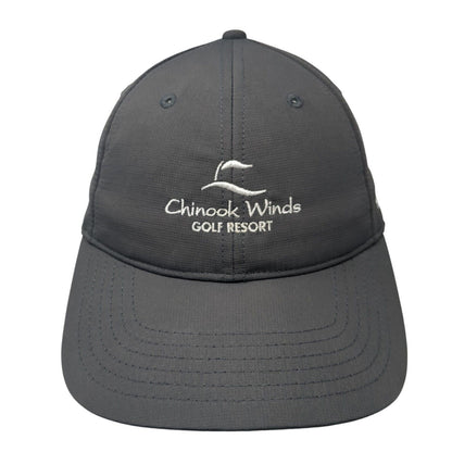Chinook Winds Golf Resort Strapback Hat Gray One Size Solid TaylorMade