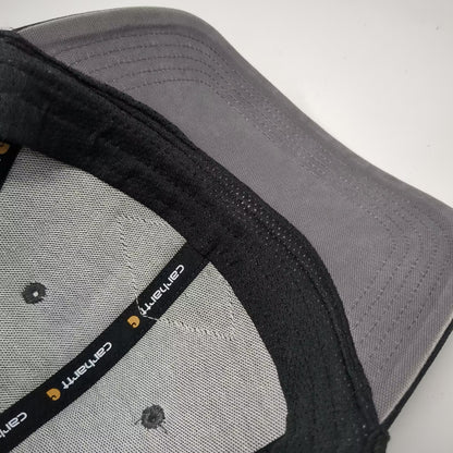Carhartt Gray Trucker Hat One Size Mesh Snapback Workwear Embroidered Patch