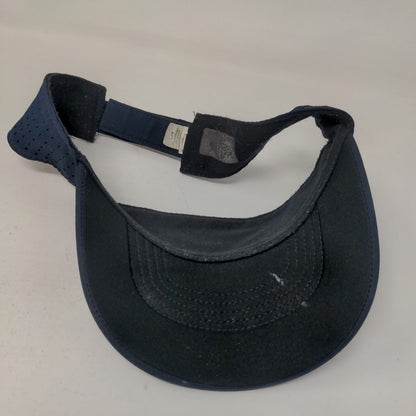 Nike Men's Strapback Sun Visor Cap Hat Blue Adjustable Graphic Swoosh