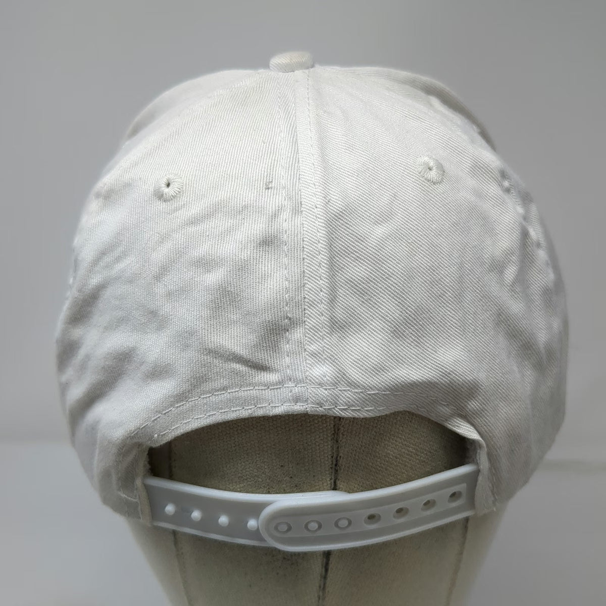 5 Panel White One Size Hat Society of the Crown Rope Snapback Cotton Embroidered