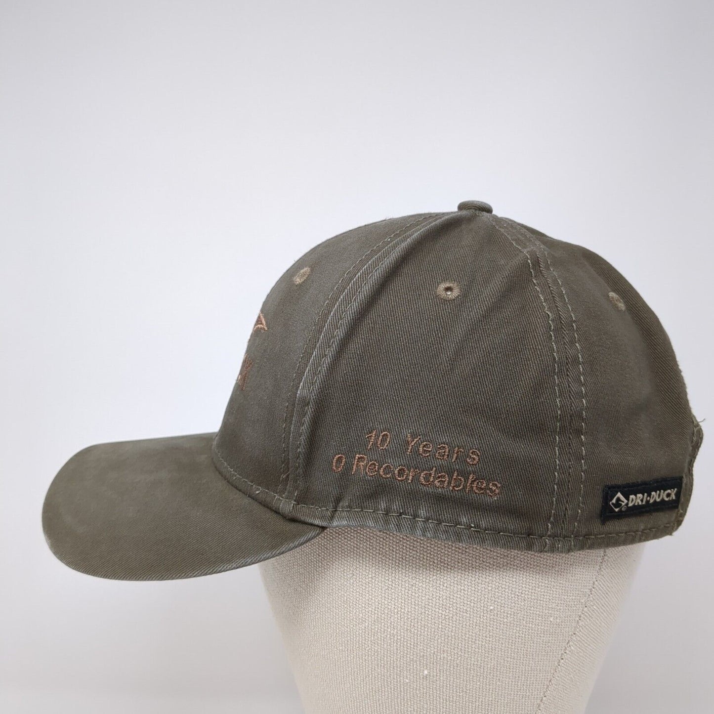 Shimmick 10 Years 0 Recordables Strapback Hat Brown OS Adjustable Dri-Duck