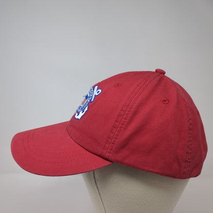 United States Coast Guard Slideback Hat Red One Size Leather Strap