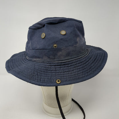 Unbranded Bucket Hat Boonie Blue One Size Chin Strap Foldable Outdoor