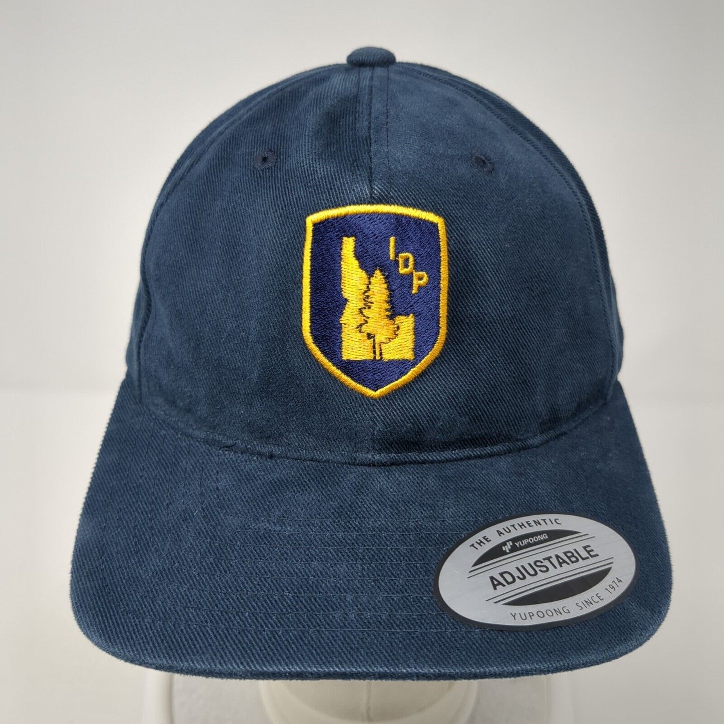 IDP Idaho Strapback Hat Blue One Size Adjustable Embroidered Yupoong